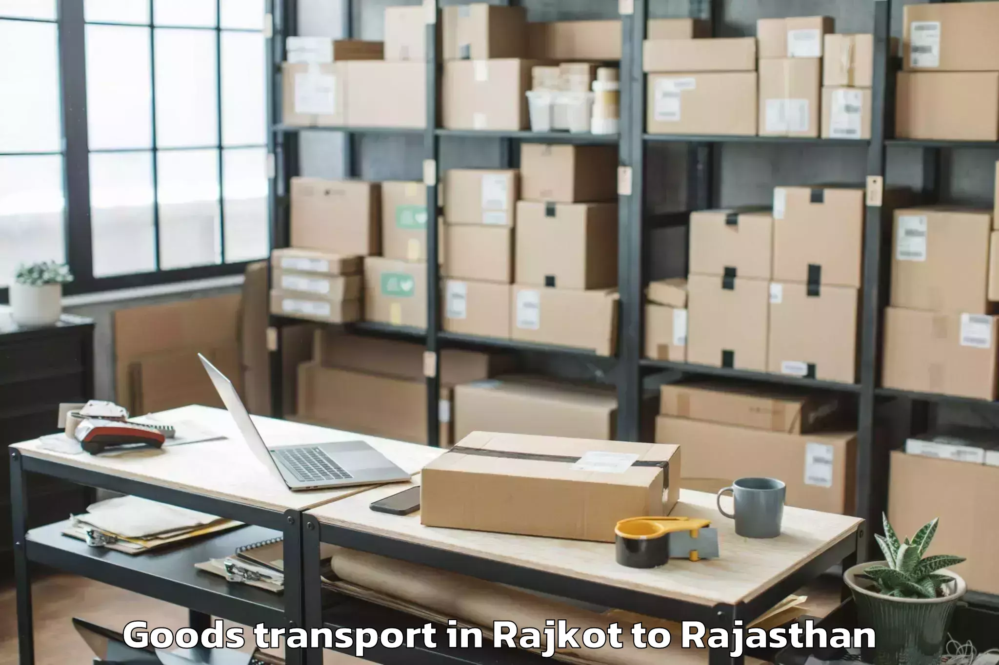 Reliable Rajkot to Iihmr University Jaipur Goods Transport